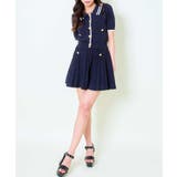 《2点セットで着映え》レディース 金ボタンニット×プリーツスカートSETUP 春… | GORGE  | 詳細画像2 