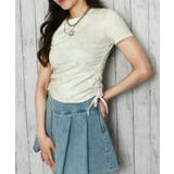 オフホワイト | キラキラドロスト半袖トップス | GORGE
