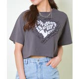 スミクロ | ハートフリルグリッタータンタケTシャツ | GORGE