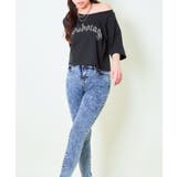 ワンショルラインストーンTシャツ | GORGE | 詳細画像1