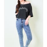 ワンショルラインストーンTシャツ | GORGE | 詳細画像2