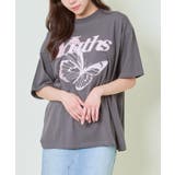 スミクロ | バタフライ刺繍Tシャツ | GORGE