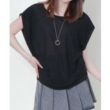 ブラック | ネックレス付き接触冷感Tシャツ | GORGE