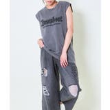 ノースリ刺繍ピグメントトップス | GORGE | 詳細画像1