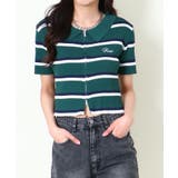 WZIPボーダー半袖カーディガン | GORGE | 詳細画像11