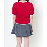配色プロレス半袖ニットプルオーバー | GORGE | 詳細画像4