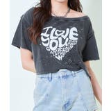 ブラック | ケミカル加工ハートロゴタンタケTシャツ | GORGE