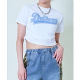 オフホワイト | 半袖ドロストデニムハリツケトップス | GORGE