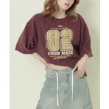 《ヴィンテージ加工×ナンバリング》レディース 半袖Tシャツ ビッグシルエット | GORGE  | 詳細画像4 