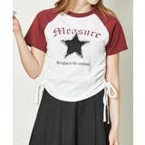 ボルドー | 《サイドギャザー×スターワッペン》ラグランT | GORGE