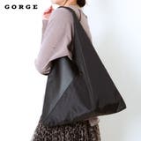 合皮x布帛三角トート | GORGE | 詳細画像1