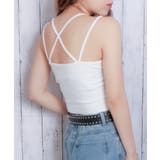 オフホワイト | 《後ろ姿で差がつく》クロスバックタンク | GORGE