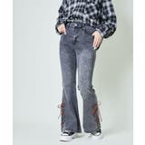 《スエードリボン×レースアップ》脚長フレアデニム | GORGE | 詳細画像10