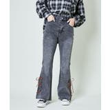 《スエードリボン×レースアップ》脚長フレアデニム | GORGE | 詳細画像11