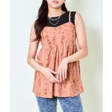 オレンジ | 《キラッと揺れる》ラメダメージキャミチュニック | GORGE