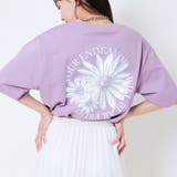 《フラワーロゴ×ゆるシルエット》レディース 半袖Tシャツ 体型カバー 春夏秋	 | GORGE  | 詳細画像3 