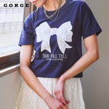 レースリボン短丈Tシャツ | GORGE | 詳細画像1