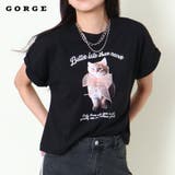 オーガンジー猫フレンチTシャツ | GORGE | 詳細画像1