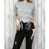 ラインストーンダブルドロストTシャツ | GORGE | 詳細画像4
