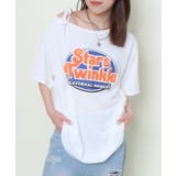 オフホワイト | ワンショルラメサガラTシャツ | GORGE