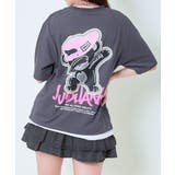 チャコール | ツイル貼り付けレイヤードTシャツ | GORGE