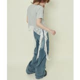 《レースヘム×愛らしプリント》レディース 半袖Tシャツ 体型カバー 春夏秋 | GORGE  | 詳細画像7 