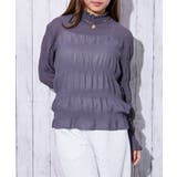 《フリル×シアー素材》レディース シャーリングブラウス ハイネック長袖 | GORGE  | 詳細画像14 