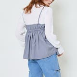 《フリル×シアー素材》レディース シャーリングブラウス ハイネック長袖 | GORGE  | 詳細画像5 