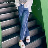 ライン入りバレルデニムパンツ | GORGE | 詳細画像1