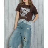 ブラウン | レディース 半袖Tシャツ Y2K | GORGE