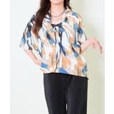 《ゆるシルエット×総柄プリント》開襟シャツ／夏映え主役トップス	 | GORGE  | 詳細画像17 