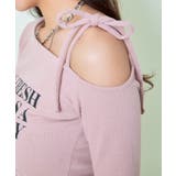 ワンショルテレコ花ラメ半袖トップス | GORGE  | 詳細画像7 