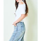 ワンショルテレコ花ラメ半袖トップス | GORGE  | 詳細画像9 