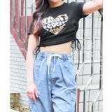 ラメハートギャザー半袖トップス | GORGE | 詳細画像1