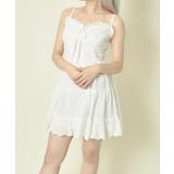 オフホワイト | 《レース×ティアード》レディース キャミワンピ ミニ丈 体型カバー 春夏 | GORGE 