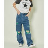 《カラーダメージ×映えクラッシュ》Y2Kデニムパンツ | GORGE | 詳細画像1