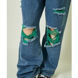 《カラーダメージ×映えクラッシュ》Y2Kデニムパンツ | GORGE | 詳細画像10