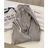 《ゆる映え柄パンツ》ストライプ&チェック/楽ちん美ラインワイド | GORGE | 詳細画像11