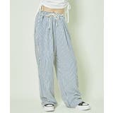 《ゆる映え柄パンツ》ストライプ&チェック/楽ちん美ラインワイド | GORGE | 詳細画像18