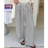 《ゆる映え柄パンツ》ストライプ&チェック/楽ちん美ラインワイド | GORGE | 詳細画像5