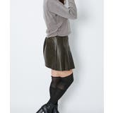 《フェイクレザー×プリーツ》レディース ミニスカート 台形 | GORGE  | 詳細画像6 