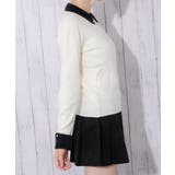 《フェザー襟×袖口デザイン》レディース ニットプルオーバー 配色アクセント | GORGE  | 詳細画像5 