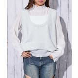 アイボリー | レディース ニットベスト ノースリーブ | GORGE