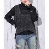 ブラック | レディース ニットベスト ノースリーブ | GORGE