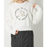 アイボリー | 《ネコプリント×ドライタッチ》レディース ニットプルオーバー 長袖 | GORGE 