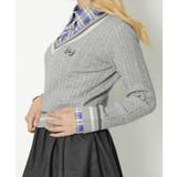 《ドッキング×フェイクレイヤード》レディース 細ケーブル ニット | GORGE  | 詳細画像2 