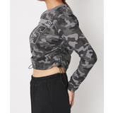 《メイサイ×ラインストーン×ドローコード》レディース 長袖カットソー ミリタリー… | GORGE  | 詳細画像3 