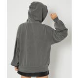 《アップリケ×刺繍×ストーン装飾》レディース 裏毛 ジップパーカー | GORGE  | 詳細画像8 