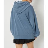 《アップリケ×刺繍×ストーン装飾》レディース 裏毛 ジップパーカー | GORGE  | 詳細画像4 