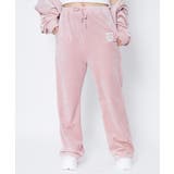 《ベロア×フレアシルエット》レディース ロゴ刺繍パンツ セットアップ対応 秋冬 | GORGE  | 詳細画像5 